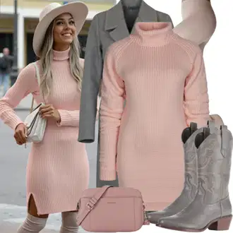 Outfit sa Tamnosiva/Crna/Siva/Smeđa Kaubojska čizma/Klasična čizmica/Western Gležnjača/Kaubojska Čizma/Široke čizme/Chelsea Gležnjača/Cipela s ručnikom koton "Savršeno za proljeće"