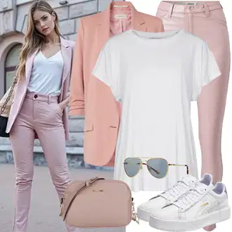 S Pertlanjem Outfit sa Krem/Bijela Majica za plažu/Top za plažu/Skraćena Majica/Majica kratkih rukava/pletena košulja/Majica/Majica s mrežicom/Obični top/Muške tenisice za trčanje Abercrombie & Fitch "Slobodno vrijeme Outfit"