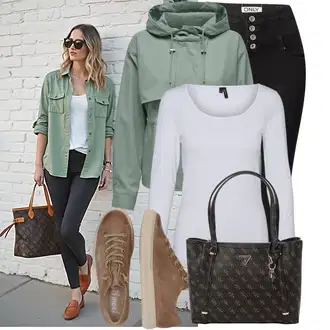 Outfity pro dešťové počasí "Stylový look na jaro"
