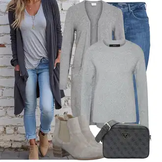 Outfit sa Bež/Smeđa Chelsea Gležnjača/Podstavljena Gležnjača/ljetna gležnjača Tamaris "Outfit za proljeće"