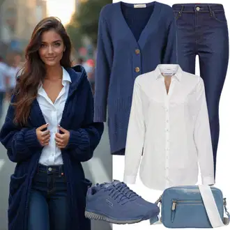 Shirt outfits mit Bela/Rjava/Krem/Pastelne barve/Škrlatna Bluzasti Body/Poslovna Bluza/Bluza brez železa/Slim Fit Bluza DeFacto "Udoben Pomladni Outfit"