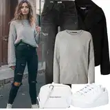 Outfity s teniskami na rave image