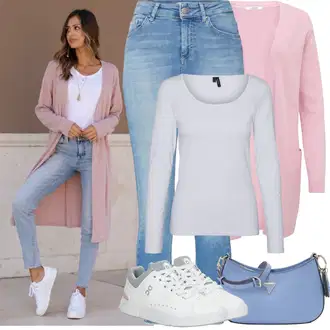 Outfity na zimu s Šedá/Krémová/Bílá/Světle šedá Nízká Teniska/Skate Bota/Úzká Teniska/Kožené Tenisky ON "Zimní Outfity"