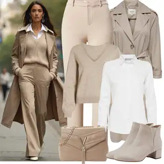 Outfit sa Smeđa/Bež Vintage Gležnjača/Ravna Gležnjača/Podstavljena Gležnjača/ljetna gležnjača/Kožna gležnjača Tamaris "Zimske Odjeće"