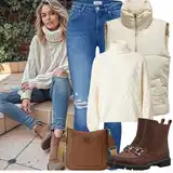 Zimní outfity z džínu   lehké image