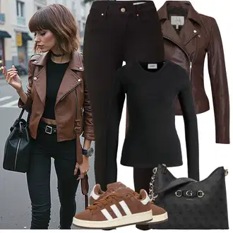 Outfity na zimu s Černá/Vínová Skinny Kalhoty/Kalhoty s Vysokým Pasem/Tregíny/Legíny s Vysokým Pasem/Push up Kalhoty/Jeggings VERO MODA "Zimní Outfity"