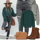 Outfity s roztrhanými džíny image