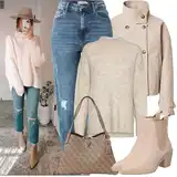Boyfriend džíny outfity na zimu image