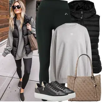 Outfity na zimu s Černá/Béžová Teniska se Třpytkami/Úzká Teniska/Kožené Tenisky/Teniska s dírkovaným vzorem/Nízká Teniska/Tenisky s Bočním Zipem/Teniska na platformě Tamaris "Zimní Outfity"