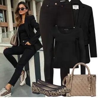 Outfity na zimu s Černá/Vínová Skinny Kalhoty/Kalhoty s Vysokým Pasem/Tregíny/Legíny s Vysokým Pasem/Push up Kalhoty/Jeggings VERO MODA "Zimní Outfity"