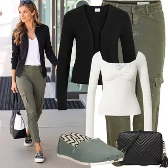 Outfity na zimu s Zelená/Tmavě zelená Plátěná Teniska/Textilní bota/Espadrille pantofle/Espadrilka/Zahradní bota/Teplá Pantofle TOMS "Zimní Outfity"