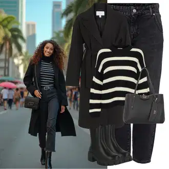 S zakovicama Outfit sa Crna Chelsea Gležnjača/Gumena Gležnjača/Ravna Gležnjača/Podstavljena Gležnjača/Kožna Jakna About You "Zimski look"Look: S zakovicama, Hodanje, Jahanje, Skating