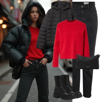 Outfit sa Tom Tailor Denim "Zimski look"