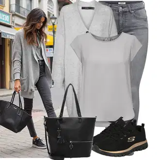 Outfit s Černá/Hnědá/Zlatý Sport Bota na fitness/Běžecká bota/Gymnastická bota/Tréninková bota/Přibližovací bota Skechers "Praktický vzhled"