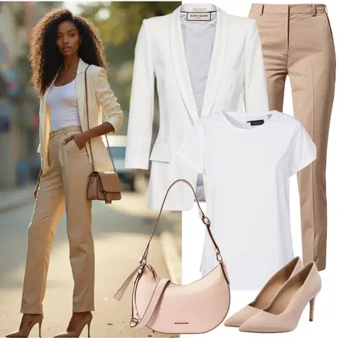 Kombinace Béžová/Khaki Kalhoty se Štěrbinou/Úzká Kalhoty/Ležérní Kalhoty/Obleková Kalhoty/Twillová Kalhoty/Business Kalhoty/Kalhoty s Vysokým Pasem/Skinny Kalhoty B.young