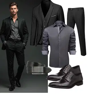 Business Outfits mit Schwarz/Dunkelgrau Generic "Business Outfit"