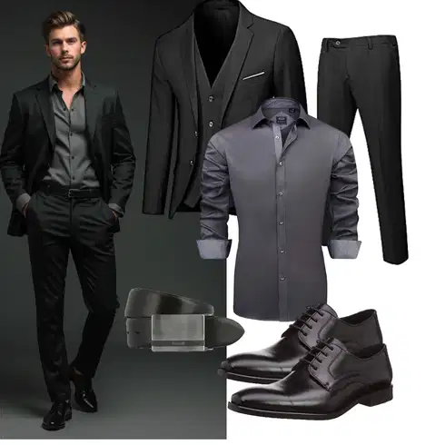 Blau/Grau Gürtel Bugatti kombinieren mit Blau/Grau Accessoire Gürtel Bugatti