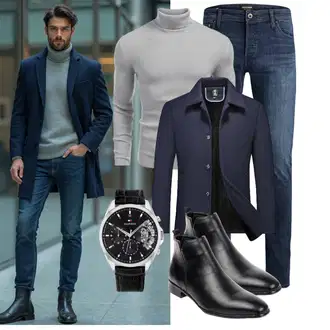 Tapered Outfit mit Schwarz Unkategorisiert Jack & Jones "Business Outfit"