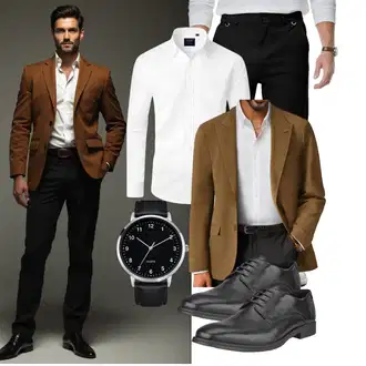 Business Outfits mit Schwarz/Beige Elegancity "Business Outfit"