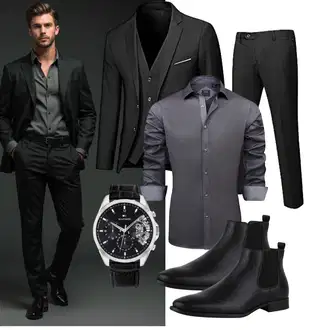 Business Outfits mit Schwarz/Dunkelgrau Generic "Business Outfit"