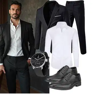 Business Outfits mit Schwarz Allthemen "Business Outfit"