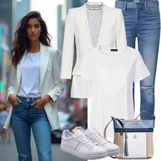 Seksi kombinacije sa Plava/Tamnoplava Traperice Kožna Jakna/Kožne jakne/Traperice s Rupom/Traperice s Prorezom/Push-up Traperice/Čizma do Gležnja levi's ® "Cool svakodnevna odjeća"