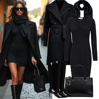 Retro Outfit "Eleganten jesenski videz"