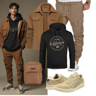 Logoprint Outfit mit Blau/Schwarz/Orange/Grün Partner Hoodie/Ausgefallener Hoodie/Sport Hoodie/Vintage Hoodie/Hoodie/Unisex Hoodie Neverless "Freizeit Outfit"