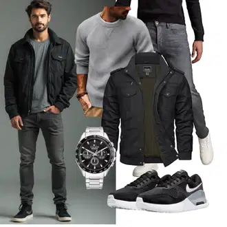 Freizeit Outfits Business Winter mit PJ PAUL JONES "Freizeit Outfit"Look: Boyfriend, Casual, Classic, Elegant, Moderne, Edel, Stil, Business, Feine