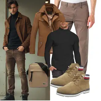 7/8-lang Outfit mit Braun/Beige/Khaki/Grau Marc O'Polo "Freizeit Outfit"