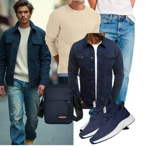 DunkelBlau/HellBlau/Blau Kurze Jeansjacke/Shirtjacke/Sommerjacke amropi kombinieren