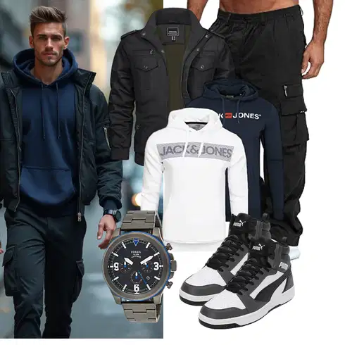 Schwarz/Dunkelgrün/Khaki/Dunkelgrau Uniformjacke/Jacke mit Seitlichem Reißverschluss/Cargojacke/Winterjacke/Herbstjacke/Militärjacke/Bomberjacke TACVASEN kombinieren