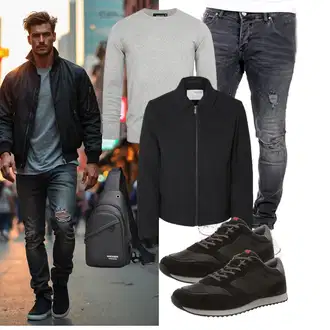 Ausgefallene Outfit mit Reslad "Freizeit Outfit"Look: Coole, Ausgefallene, Vintage, Stil, Dad
