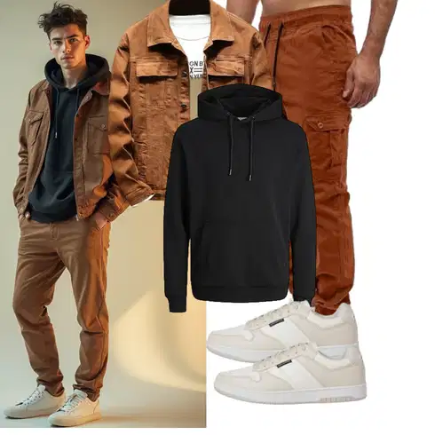 Oversize Schwarz Oversize Hoodie/Ausgefallener Hoodie/Sport Hoodie/Hoodie/Unisex Hoodie Jack & Jones kombinierenLook: Rap, Skater, Unisex, Oversize, Lack
