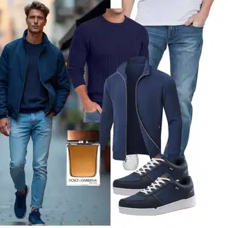 Freizeit Outfits Business Winter mit Dunkelblau/Blau Langlaufjacke/Sportjacke/Thermojacke/Merinojacke/Jacke mit Seitlichem Reißverschluss/Strickfleecejacke Huayuzh "Freizeit Outfit"Look: Casual, GoGo, Goa, Stil, Indoor, Büro, Outdoor, Business, Moderne, Maritim, Coole
