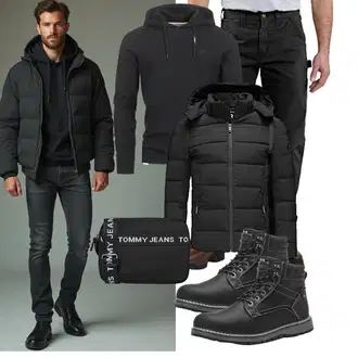 7/8-lang Outfit mit Khaki/Grau/Dunkelgrau/Dunkelbraun/Schwarz Carhartt "Freizeit Outfit"