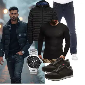 Freizeit Outfits Business Winter mit Leif Nelson "Freizeit Outfit"Look: Casual, Classic, Coole, Elegant, Moderne, Chill, Stil, Business, Feine, Empire, Dad