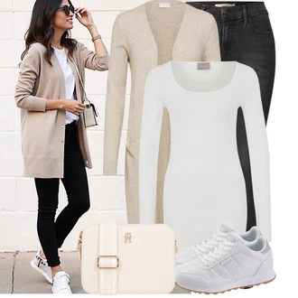 Outfit s Hnědá/Tmavě šedá/Tmavě hnědá/Khaki/Světle šedá/Šedá Kožená bunda/Motorkářské Džíny/Dámské Džíny s Délkou 7/8/Push up Džín/Zkrácené Džíny/Zimní bunda/Capri Džíny/Kožené Boty/Džíny s Rozparkem/High Waist Džínové Kalhoty/Termální Džíny/Kotníková Bota/Slim Fit Džíny levi's ® "Volnočasový outfit na jaro"