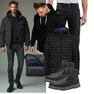 7/8-lang Outfit mit Khaki/Grau/Dunkelgrau/Dunkelbraun/Schwarz Carhartt "Freizeit Outfit"