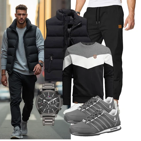 Schwarz/Dunkelgrau Funktionsweste/Ärmellose Weste/Outdoorweste/Reiseweste/Kurze Weste/Daunenweste/Puffer Weste AnyuA kombinieren