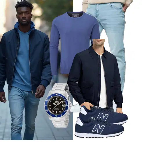 DunkelBlau/Blau/HellBlau Übergangsjacke/Frühlingsjacke/Sommerjacke/Uniformjacke/Fliegerjacke/Bomberjacke donhobo kombinieren
