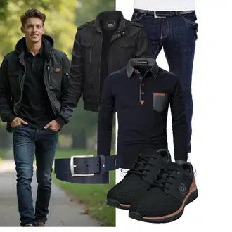 Date Winter Outfit mit Schwarz UUAISSO "Freizeit Outfit"Look: Party, Wasen, Date