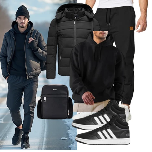 Schwarz/Dunkelgrau Hybridjacke/Isolationsjacke/Kapuzenjacke/Thermojacke/Kunstfaserjacke/Daunenjacke/Winterjacke/Puffer Jacke Redbridge kombinieren