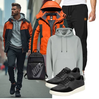 Esthetische Outfit mit Grün/Hellgrau/Grau/Hellgrün/Blau/Hellblau Ausgefallener Hoodie/Sport Hoodie/Hoodie/Oversize Hoodie/Unisex Hoodie Jack & Jones "Freizeit Outfit"Look: Rad, Skater, Unisex, Rap, Oversize, Esthetische