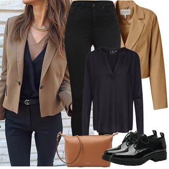 Sophia Outfit s Černá Legíny s Vysokým Pasem/Jeggings/Legíny s Rozparkem/Tregíny/Džínové Legíny/Skinny Kalhoty VERO MODA "Jarní Outfit"