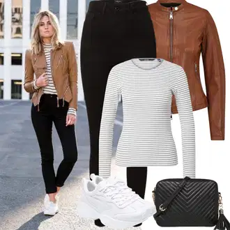 Outfit s Bílá/Krémová Sport Bota na fitness/Tréninková bota/Tenisová bota/Běžecká bota/Gymnastická bota Puma "Jarní Outfit"