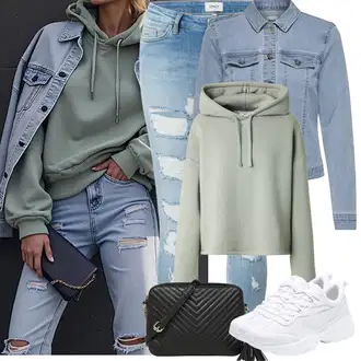 Outfit s Bílá/Krémová Sport Bota na fitness/Tréninková bota/Tenisová bota/Běžecká bota/Gymnastická bota Puma "Jarní Outfit"
