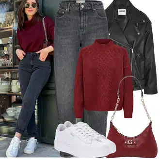 Outfity na podzim Estetika s Bílá Nízká Teniska/Teniska s dírkovaným vzorem/Úzká teniska/Teniska na platformě Puma "Jarní Outfit"Look: Estetika, Bad Taste, Ležérní, Disko, Skater, Sportovní, Unisex