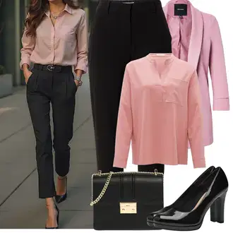 Visoke Pete Outfit sa Crna/Smeđa Platformska Pumpa/Udobna pumpa/Pumpica S Visokim Prednjim Dijelom/Salonka Na Visoku Petu/Poslovna Obuća Tamaris "Proljetni Outfit"
