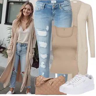 Outfity na podzim Estetika s Bílá Nízká Teniska/Teniska s dírkovaným vzorem/Úzká teniska/Teniska na platformě Puma "Jarní Outfit"Look: Estetika, Bad Taste, Ležérní, Disko, Skater, Sportovní, Unisex